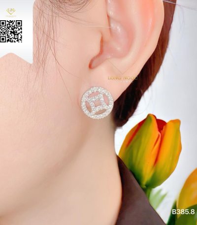 Bông Tai Kim Cương B3858 Dương Trần Daimond