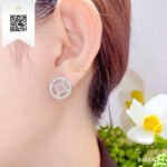 Bông Tai Kim Cương B3858 Kim Cương Giá Tốt