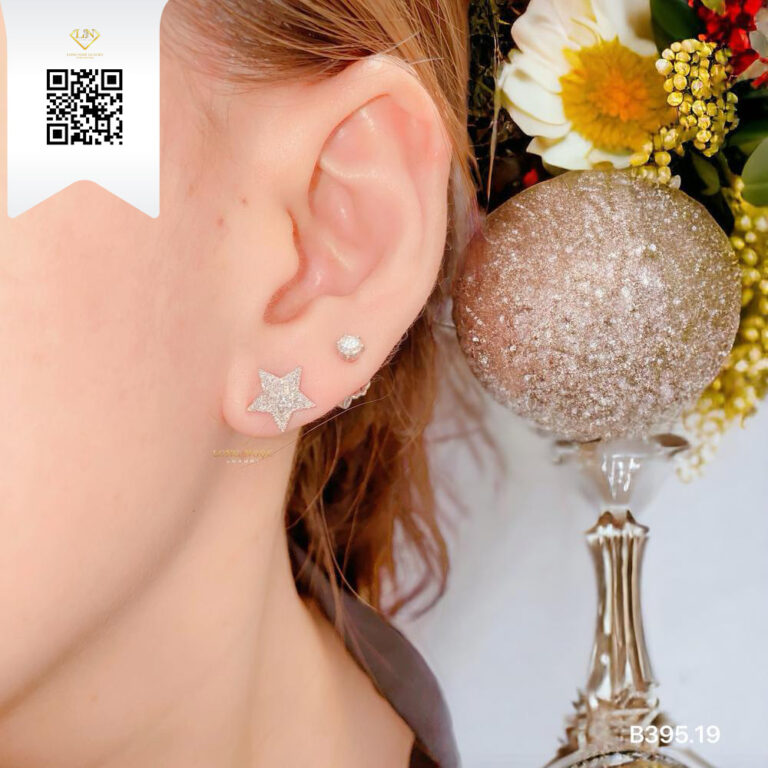 Bông Tai Kim Cương B39519 Dương Trần Daimond