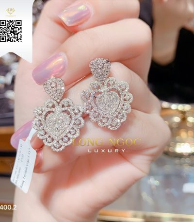 Bông Tai Kim Cương B4002 Dương Trần Daimond