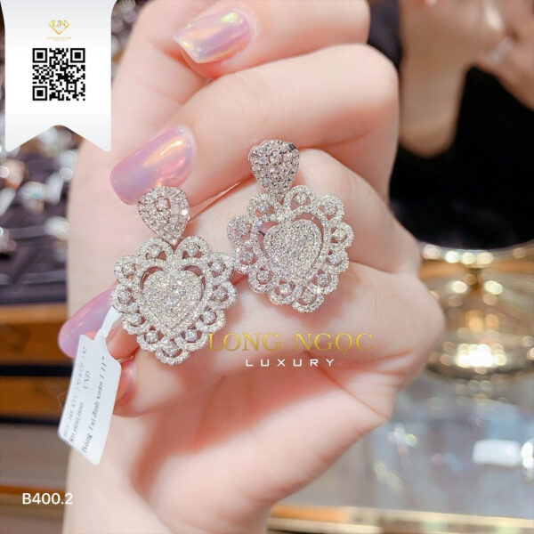 Bông Tai Kim Cương B4002 Dương Trần Daimond