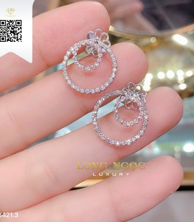 Bông Tai Kim Cương B4213 Dương Trần Daimond