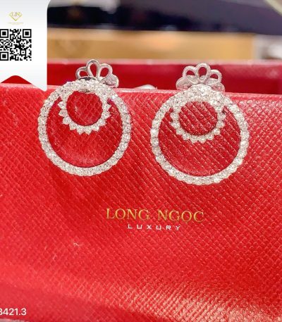 Bông Tai Kim Cương B4213 Kim Cương Giá Tốt
