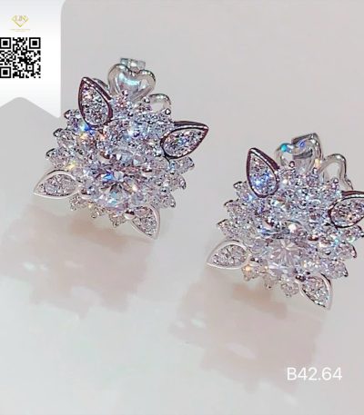 Bông Tai Kim Cương B4264 Kim Cương Giá Tốt