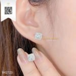 Bông Tai Kim Cương B42723 Kim Cương Giá Tốt