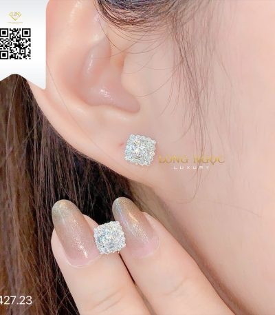 Bông Tai Kim Cương B42723 Kim Cương Giá Tốt