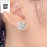 Bông Tai Kim Cương B4363 Kim Cương Giá Tốt
