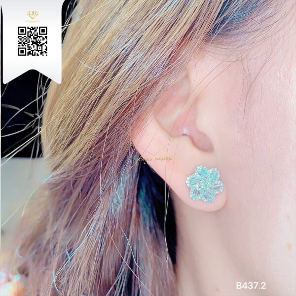Bông Tai Kim Cương B4372 Dương Trần Daimond