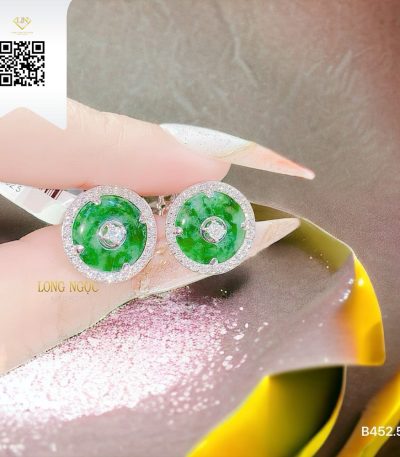 Bông Tai Kim Cương B4525 Kim Cương Giá Tốt