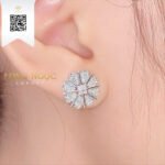 Bông Tai Kim Cương B461 Kim Cương Giá Tốt