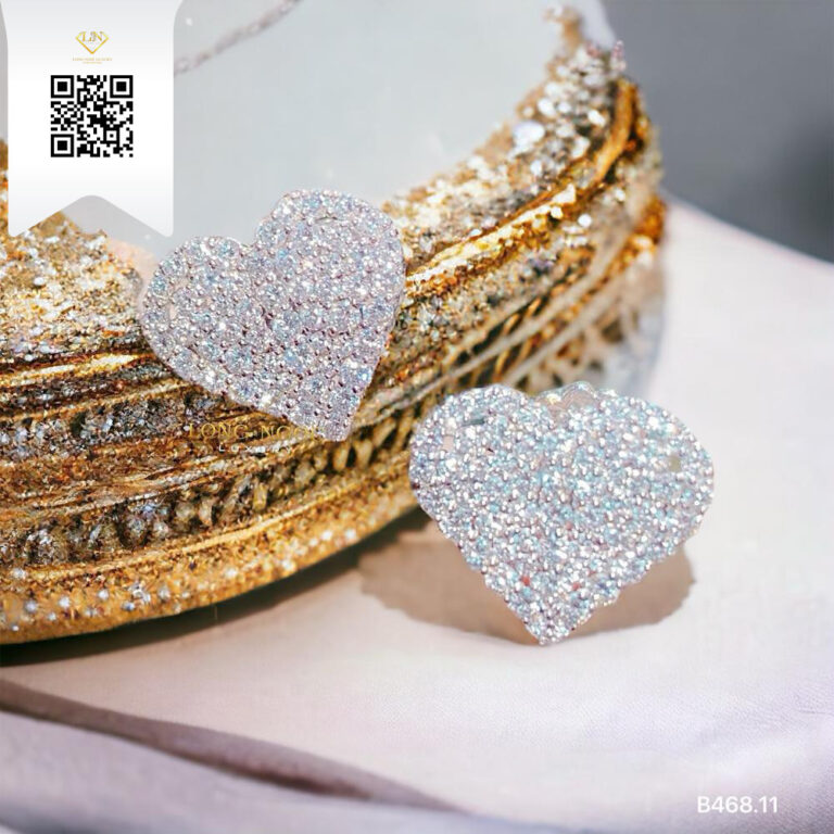 Bông Tai Kim Cương B46811 Kim Cương Giá Tốt