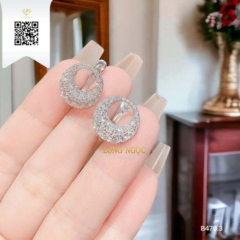 Bông Tai Kim Cương B4703 Dương Trần Daimond