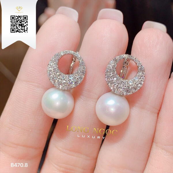 Bông Tai Kim Cương B4708 Dương Trần Daimond