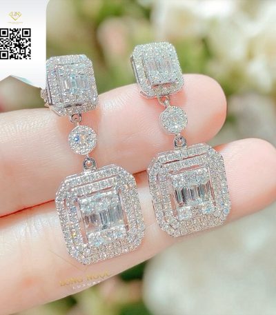 Bông Tai Kim Cương B4752 Dương Trần Daimond