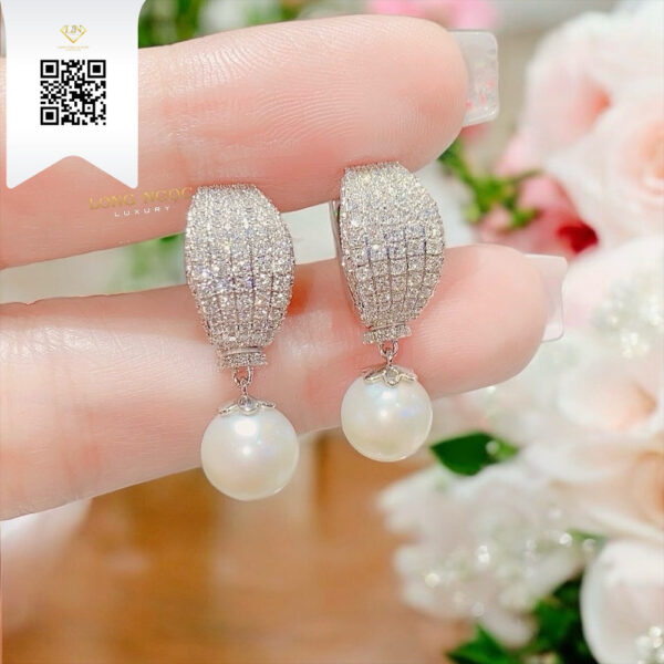 Bông Tai Kim Cương B4813 Dương Trần Daimond