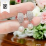 Bông Tai Kim Cương B4813 Kim Cương Giá Tốt