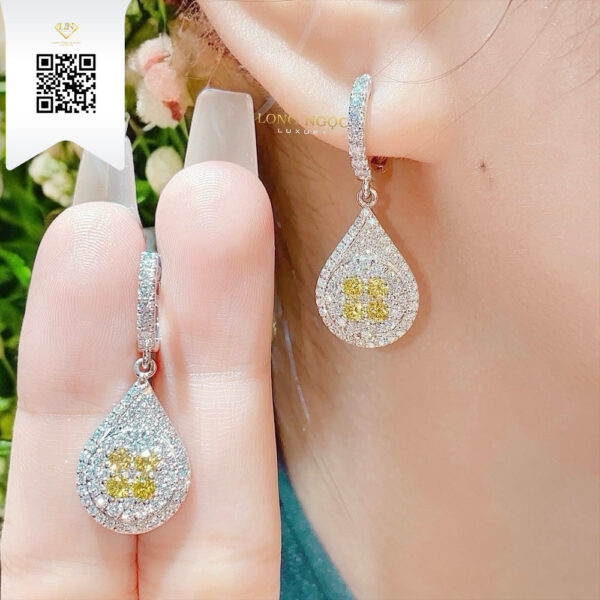 Bông Tai Kim Cương B495 Dương Trần Daimond