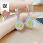 Bông Tai Kim Cương B495 Kim Cương Giá Tốt