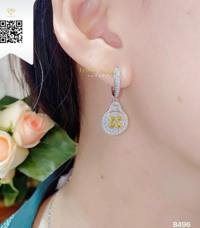 Bông Tai Kim Cương B496 Dương Trần Daimond