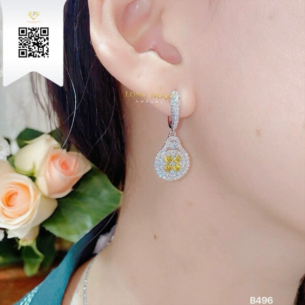 Bông Tai Kim Cương B496 Dương Trần Daimond