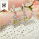 Bông Tai Kim Cương B496 Kim Cương Giá Tốt