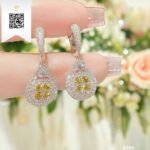 Bông Tai Kim Cương B496 Trần Dương Daimond Long Ngọc Luxury
