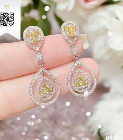 Bông Tai Kim Cương B497 Dương Trần Daimond
