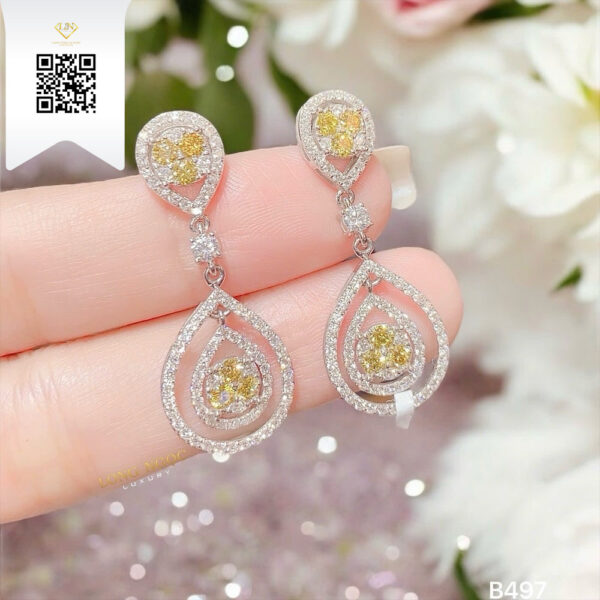 Bông Tai Kim Cương B497 Dương Trần Daimond