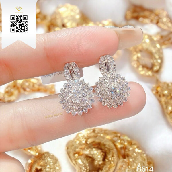 Bông Tai Kim Cương B514 Dương Trần Daimond