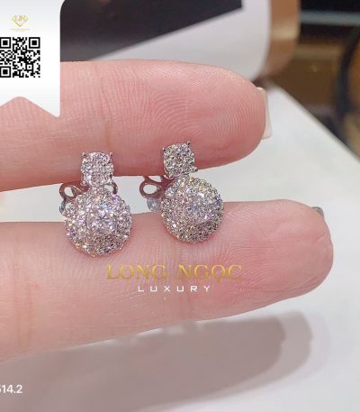 Bông Tai Kim Cương B5142 Kim Cương Giá Tốt