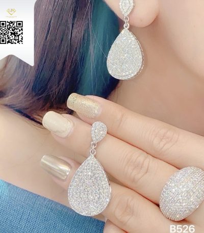 Bông Tai Kim Cương B526 Kim Cương Giá Tốt