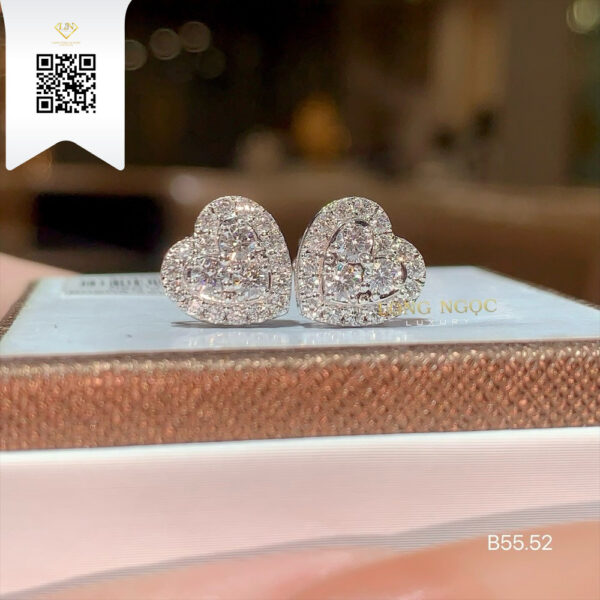 Bông Tai Kim Cương B5552 Dương Trần Daimond