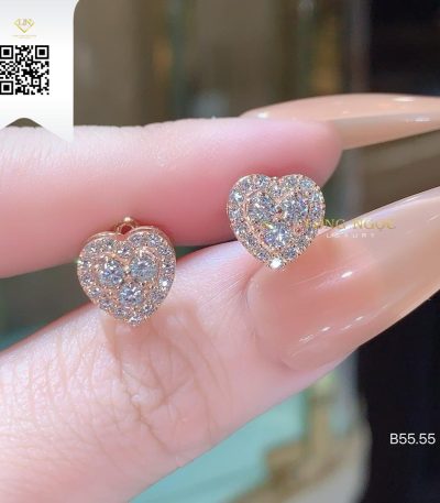 Bông Tai Kim Cương B5555 Dương Trần Daimond