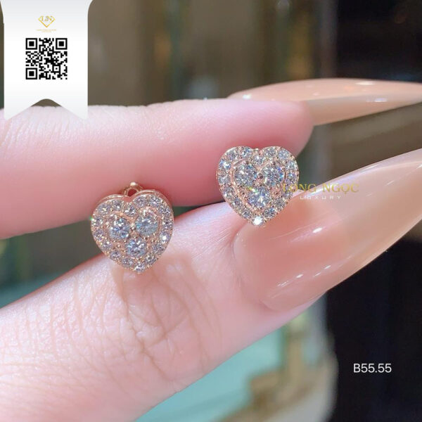 Bông Tai Kim Cương B5555 Dương Trần Daimond