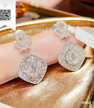 Bông Tai Kim Cương B5841 Dương Trần Daimond