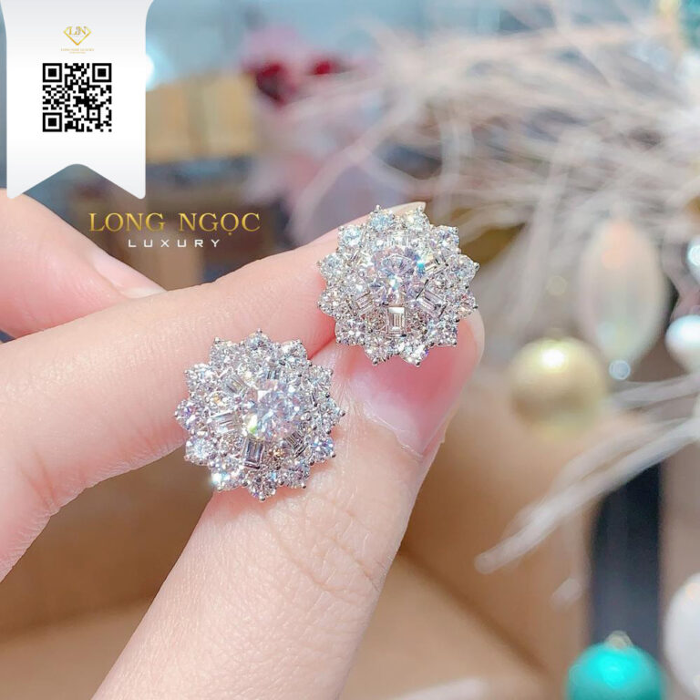 Bông Tai Kim Cương B5922 Dương Trần Daimond