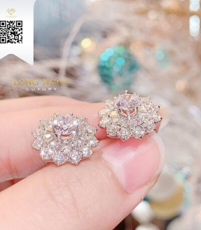 Bông Tai Kim Cương B5922 Kim Cương Giá Tốt
