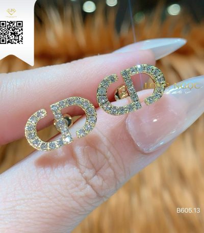 Bông Tai Kim Cương B60513 Kim Cương Giá Tốt