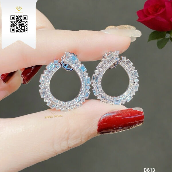 Bông Tai Kim Cương B613 Dương Trần Daimond