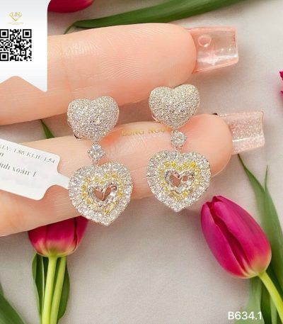 Bông Tai Kim Cương B6341 Dương Trần Daimond
