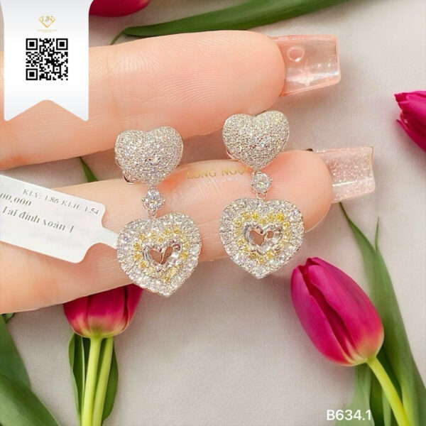 Bông Tai Kim Cương B6341 Dương Trần Daimond