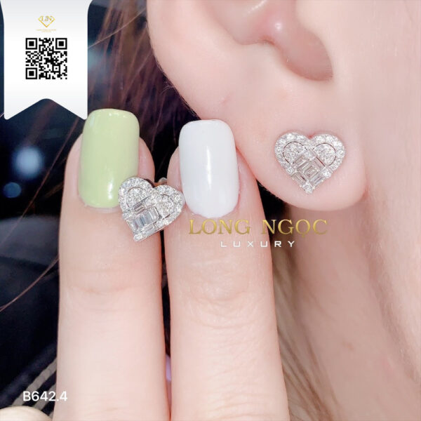 Bông Tai Kim Cương B6424 Dương Trần Daimond