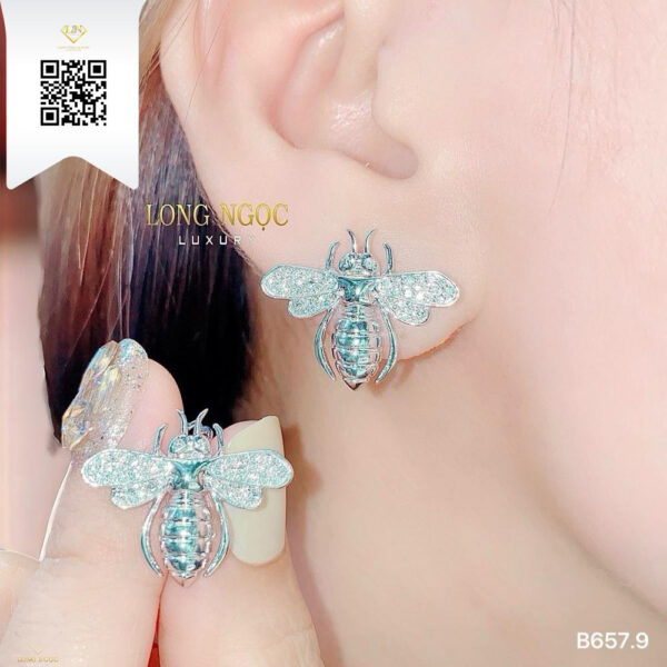 Bông Tai Kim Cương B6579 Dương Trần Daimond