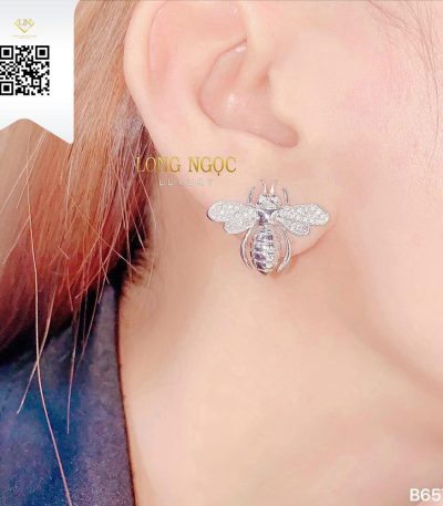 Bông Tai Kim Cương B6579 Kim Cương Giá Tốt