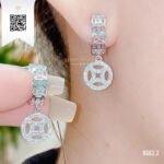 Bông Tai Kim Cương B6622 Long Ngọc luxury