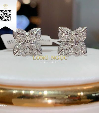 Bông Tai Kim Cương B66810 Kim Cương Giá Tốt