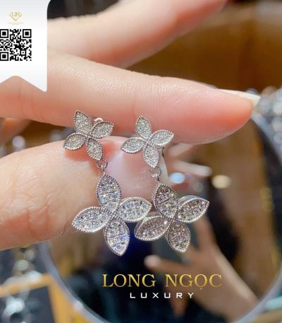 Bông Tai Kim Cương B66814 Kim Cương Giá Tốt