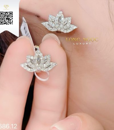 Bông Tai Kim Cương B68612 Dương Trần Daimond