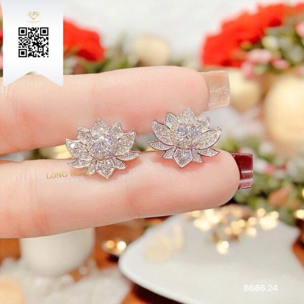 Bông Tai Kim Cương B68624 Dương Trần Daimond