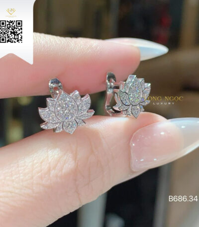 Bông Tai Kim Cương B68634 Dương Trần Daimond